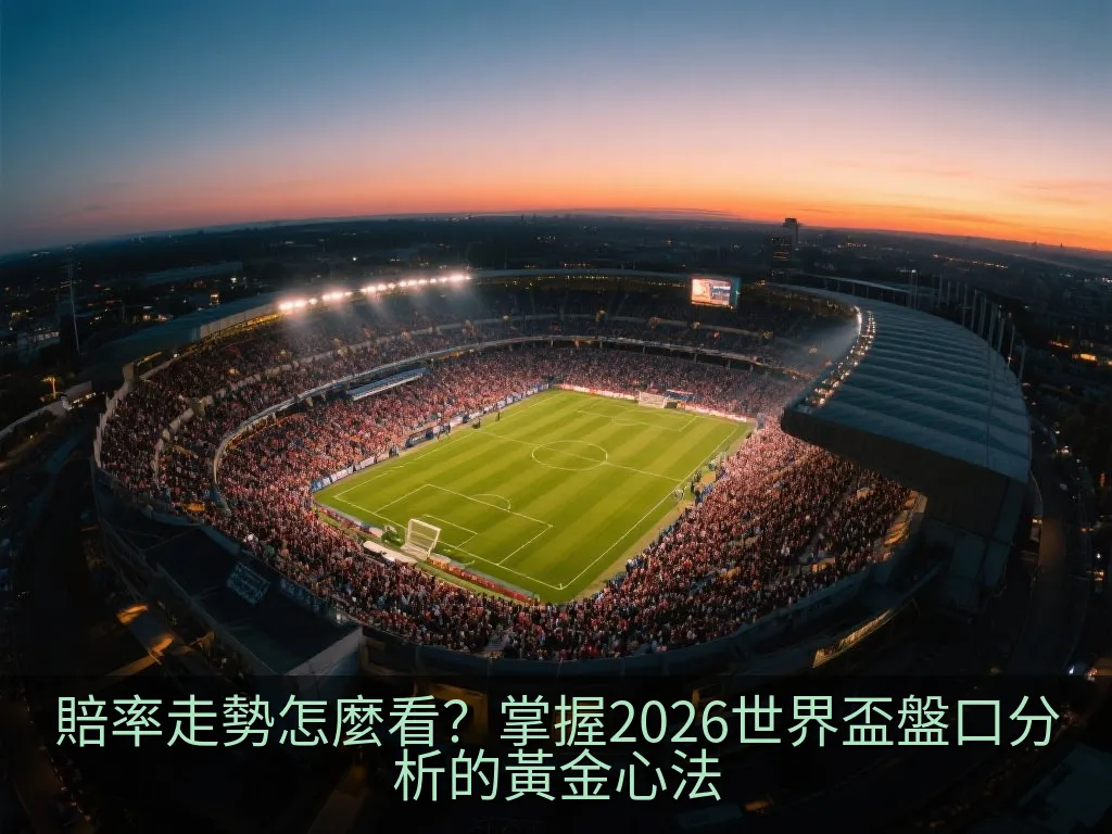 賠率走勢怎麼看？掌握2026世界盃盤口分析的黃金心法